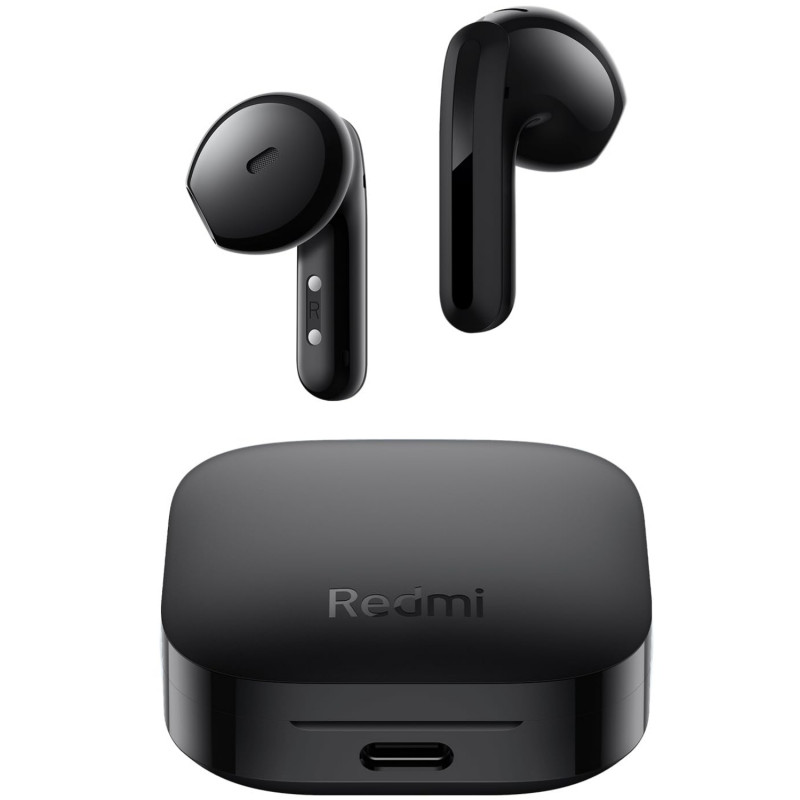 Ασύρματα ακουστικά Xiaomi Redmi Buds 6 Active BHR8396GL, 6 ώρες, 5 λειτουργίες, Έλεγχος μέσω αφής, Αντιθορυβική προστασία, Bluetooth 5.4, IPX4, Μαύρο