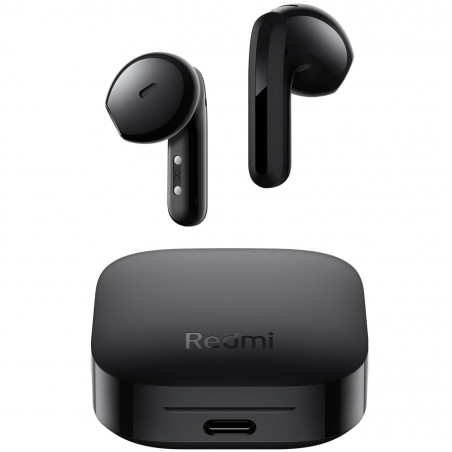 Ασύρματα ακουστικά Xiaomi Redmi Buds 6 Active BHR8396GL, 6 ώρες, 5 λειτουργίες, Έλεγχος μέσω αφής, Αντιθορυβική προστασία, Bluetooth 5.4, IPX4, Μαύρο