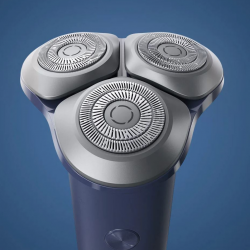 Ηλεκτρική ξυριστική μηχανή με μπαταρία Xiaomi Mi Electric Shaver S101 EU BHR7456EU, 3W, 60 λεπτά, 18 λεπίδες, 6 γωνίες, προσαρμοζόμενη κεφαλή, χρήση σε στεγνό/υγρό δέρμα, IPX7, σκούρο μπλε