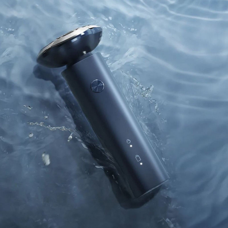Ηλεκτρική ξυριστική μηχανή με μπαταρία Xiaomi Mi Electric Shaver S101 EU BHR7456EU, 3W, 60 λεπτά, 18 λεπίδες, 6 γωνίες, προσαρμοζόμενη κεφαλή, χρήση σε στεγνό/υγρό δέρμα, IPX7, σκούρο μπλε