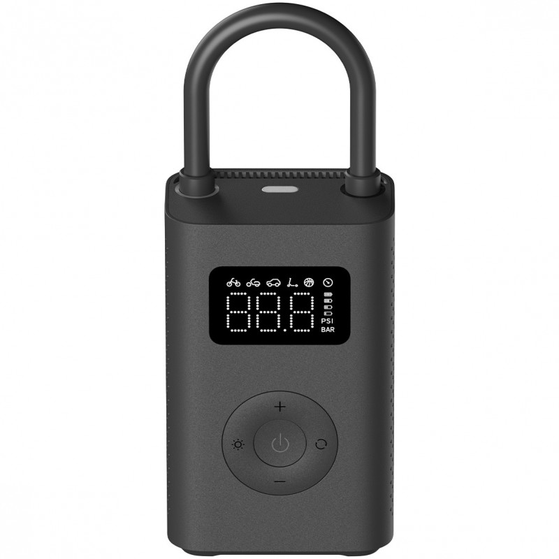 Φορητός ηλεκτρικός αεροσυμπιεστής Xiaomi Portable Electric Air Compressor 2 BHR7112GL, 3-150 psi, έως 10 ελαστικά, 6 λειτουργίες, 3 προσαρμογείς, φακός LED, Μαύρο