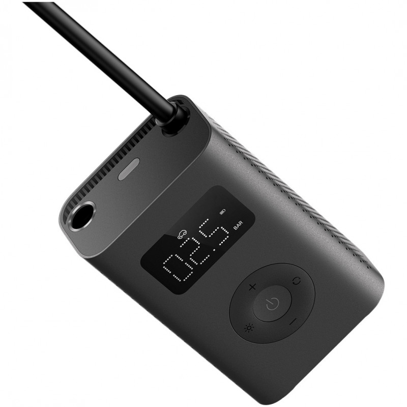 Φορητός ηλεκτρικός αεροσυμπιεστής Xiaomi Portable Electric Air Compressor 2 BHR7112GL, 3-150 psi, έως 10 ελαστικά, 6 λειτουργίες, 3 προσαρμογείς, φακός LED, Μαύρο