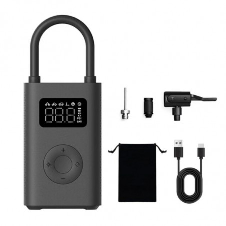 Φορητός ηλεκτρικός αεροσυμπιεστής Xiaomi Portable Electric Air Compressor 2 BHR7112GL, 3-150 psi, έως 10 ελαστικά, 6 λειτουργίες, 3 προσαρμογείς, φακός LED, Μαύρο