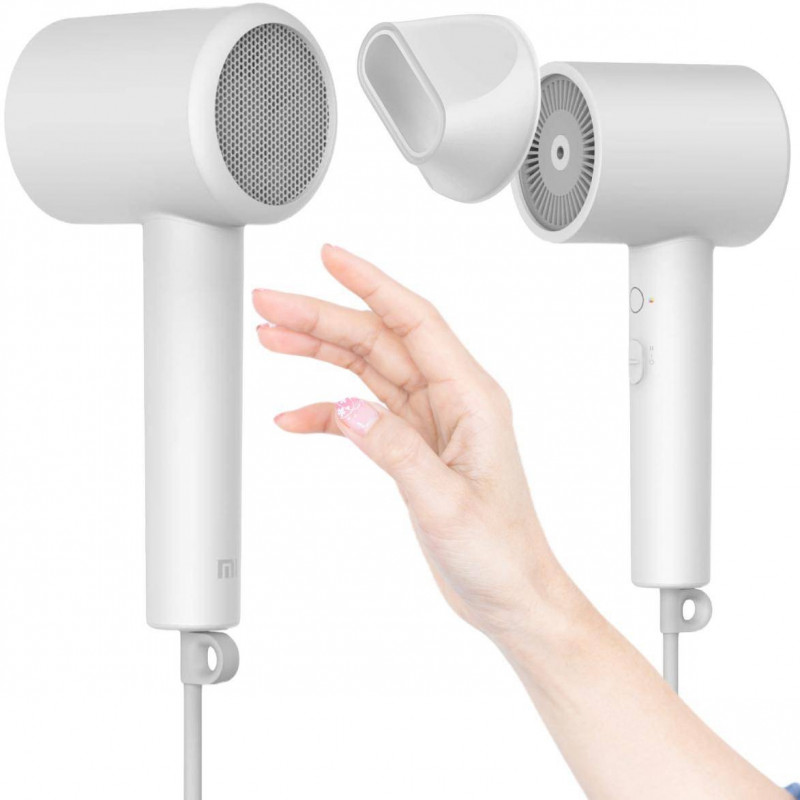 Στεγνωτήρας μαλλιών Xiaomi Mi Ionic Hair Dryer H300 BHR5081GL, 1600 W, Ιονική θεραπεία, NTC, Εναλλαγή ζεστού/κρύου αέρα, Μεταλλικό περίβλημα, Λευκό