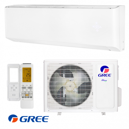 Κλιματιστικό με inverter Gree Amber GWH24YE-S6DBA1, 24.000 BTU, 43 τ.μ., A++/A+, Wi-Fi, R-32, Λευκό