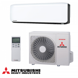 Κλιματιστικό με inverter Mitsubishi Heavy Industries SRK50ZS-WFB + SRC50ZS-W, 18.000 BTU, 36 μ², Wi-Fi, R-32, Λευκό/Μαύρο