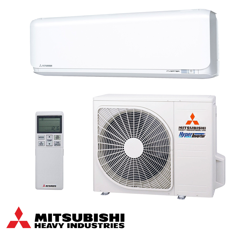 Κλιματιστικό με inverter Mitsubishi Heavy Industries SRK25ZSX-WF + SRC25ZSX-W, 9000 BTU, 20 m², Wi-Fi, R-32, Λευκό