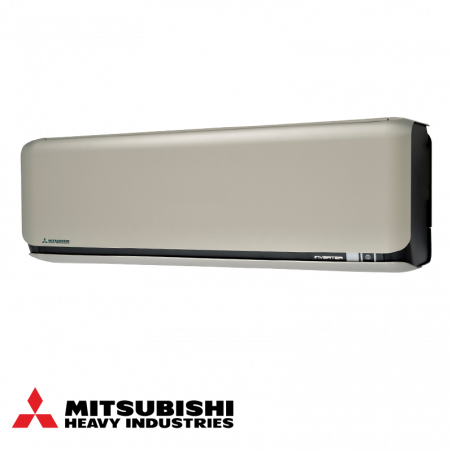 Κλιματιστικό με inverter Mitsubishi Heavy Industries SRK60ZSX-WFT + SRC60ZSX-W, 21000 BTU, 45 μ², A++, Wi-Fi, R-32, Αντιαλλεργικό σύστημα, 3D Auto, Μπεζ/μαύρο