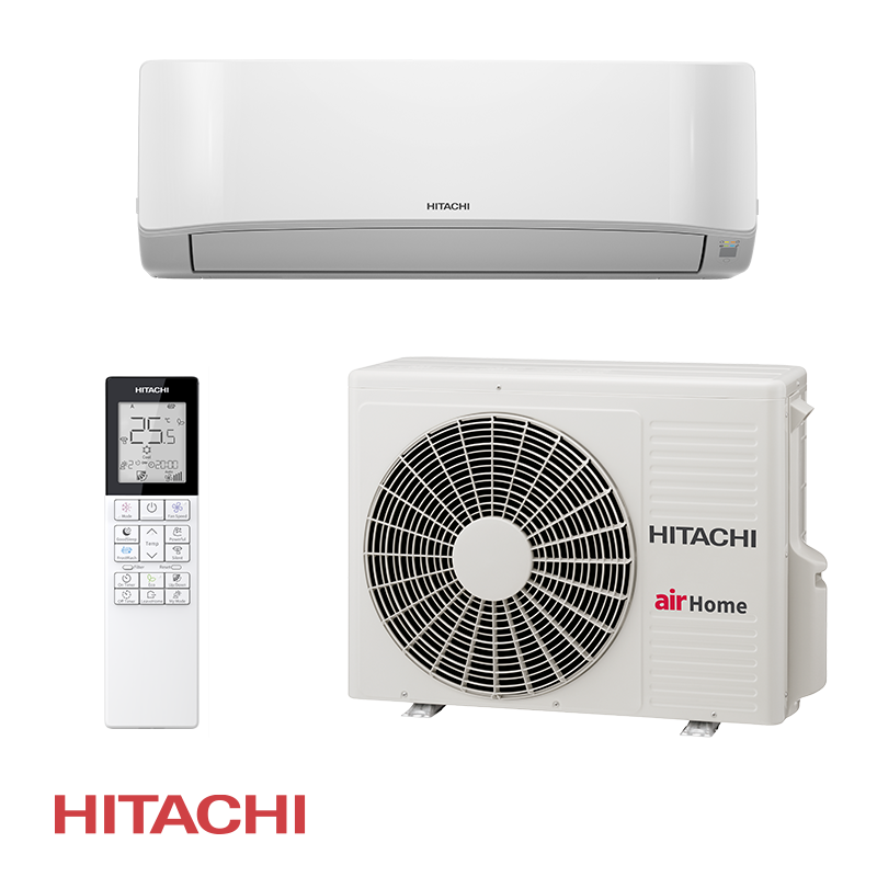 Κλιματιστικό με inverter Hitachi AirHome 400 RAK-DJ50RHAE / RAC-DJ50WHAE, 18.000 BTU, 37 m², A++, Wi-Fi, R-32, Λευκό