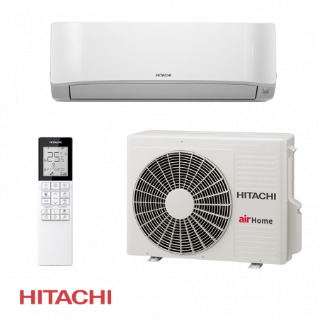 Κλιματιστικό με inverter Hitachi AirHome 400 RAK-DJ50RHAE / RAC-DJ50WHAE, 18.000 BTU, 37 m², A++, Wi-Fi, R-32, Λευκό