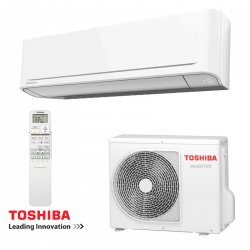 Κλιματιστικό με inverter Toshiba Yukai+ RAS-B10S4KVG-E + RAS-10E2AVG-E, 10.000 BTU, 20 μ², Wi-Fi, R-32, Λευκό