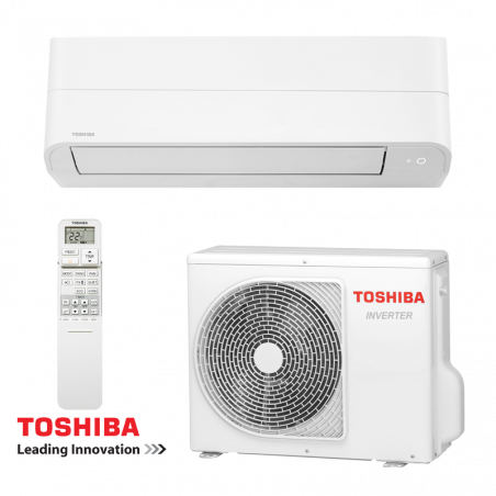 Κλιματιστικό με inverter Toshiba Essento RAS-B18B2KV2G-E + RAS-18B2AVG-E2, 18.000 BTU, 35 μ², R-32, A++, Λευκό