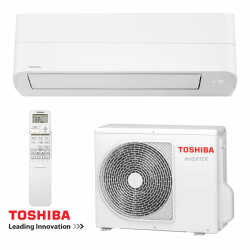 Κλιματιστικό με inverter Toshiba Essento RAS-B24B2KV2G-E + RAS-24B2AVG-E2, 24.000 BTU, 45 τ.μ., R-32, A++, Λευκό