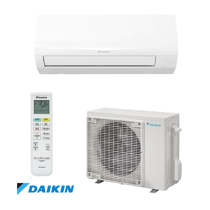 Κλιματιστικό Daikin Sensira FTXF20F + RXF20F με inverter, 7000 BTU, 15 τ.μ., Α++, R-32, Λευκό