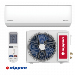 Κλιματιστικό με inverter Nippon KFR 24DC SILVER ION 3, 24.000 BTU, 44 μ², A++ / A+, R-32, Λευκό