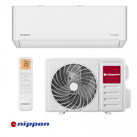 Κλιματιστικό με inverter Nippon NPC 18 T-PRO NORDIC, 18.000 BTU, 35 μ², A+++/A++, R-32, Λευκό