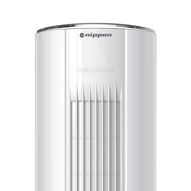 Κλιματιστικό τύπου κολώνα Nippon NPC-24MCFL, 24.000 BTU, 45 μ², Α++/Α+, R-32, Λευκό