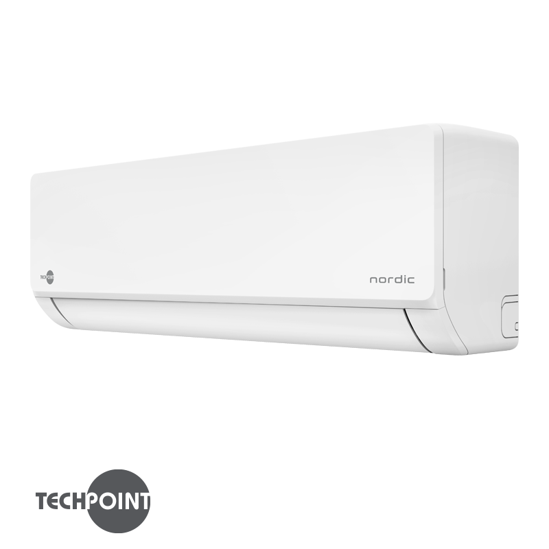 Κλιματιστικό με inverter TechPoint NPT 24 X-PRO NORDIC, 24.000 BTU, 45 μ², Α++, Wi-Fi, R-32, Golden Fin, Λευκό
