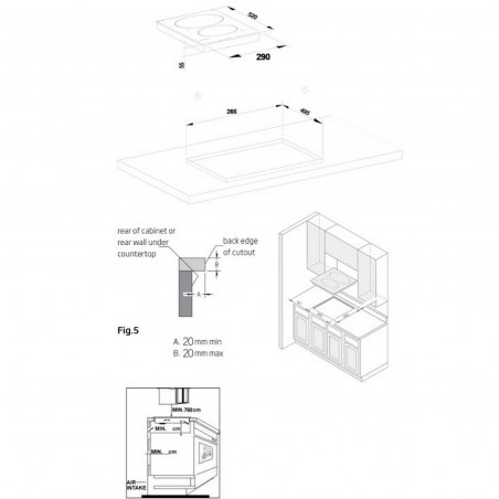 Εντοιχιζόμενη κεραμική εστία Crown VCP 32D, 3000W, Χρονοδιακόπτης, Αριθμός Εστιών 2, Χειριστήριο αφής, Μαύρο χρώμα