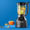 Μπλέντερ 3 σε 1 Nutribullet Triple Prep System NBF580B, 1500 W, 1,8 λίτρα, 8 προγράμματα, 3 ταχύτητες, 8 προγράμματα, Αναγνώριση εξαρτημάτων, Οθόνη αφής, Μαύρο/γκρι