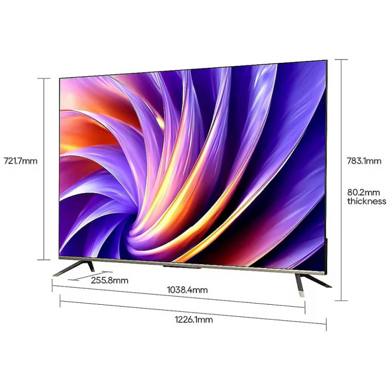Τηλεόραση Dreame Vivid 55Q100, 55", 139 εκ., 3840x2160, 4K Ultra HD, QLED, 120 Hz, Dreamind™ AI, SMART, Μαύρη