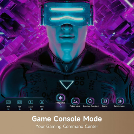 Τηλεόραση Dreame Vivid 55Q100, 55", 139 εκ., 3840x2160, 4K Ultra HD, QLED, 120 Hz, Dreamind™ AI, SMART, Μαύρη