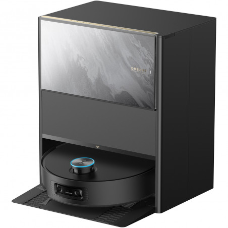 Ρομποτική σκούπα Dreame Aqua 10 Ultra Track RLR81CE-BK, 25.000 Pa, 200 λεπτά, 3,5/4 λίτρα, Στεγνό/υγρό, Κάμερες AI, VersaLift DToF, Αυτόματος καθαρισμός σφουγγαρίστρας στους 100 °C, Μαύρο