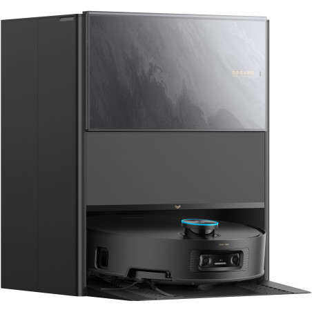 Ρομποτική σκούπα Dreame Aqua 10 Ultra Track RLR81CE-BK, 25.000 Pa, 200 λεπτά, 3,5/4 λίτρα, Στεγνό/υγρό, Κάμερες AI, VersaLift DToF, Αυτόματος καθαρισμός σφουγγαρίστρας στους 100 °C, Μαύρο