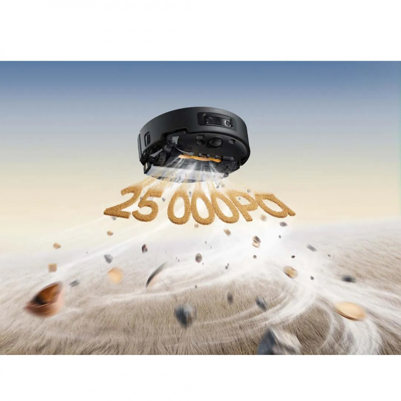 Ρομποτική σκούπα Dreame Aqua 10 Ultra Track RLR81CE-BK, 25.000 Pa, 200 λεπτά, 3,5/4 λίτρα, Στεγνό/υγρό, Κάμερες AI, VersaLift DToF, Αυτόματος καθαρισμός σφουγγαρίστρας στους 100 °C, Μαύρο