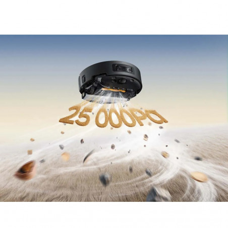 Ρομποτική σκούπα Dreame Aqua 10 Ultra Track RLR81CE-BK, 25.000 Pa, 200 λεπτά, 3,5/4 λίτρα, Στεγνό/υγρό, Κάμερες AI, VersaLift DToF, Αυτόματος καθαρισμός σφουγγαρίστρας στους 100 °C, Μαύρο