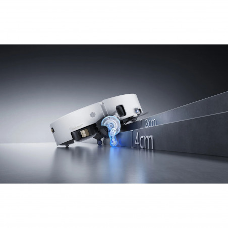 Ρομποτική σκούπα Dreame Aqua 10 Ultra Track RLR81CE-WH, 25.000 Pa, 200 λεπτά, 3,5/4 λίτρα, Στεγνό/υγρό, Κάμερες AI, VersaLift DToF, Αυτόματος καθαρισμός σφουγγαρίστρας στους 100 °C, Λευκό