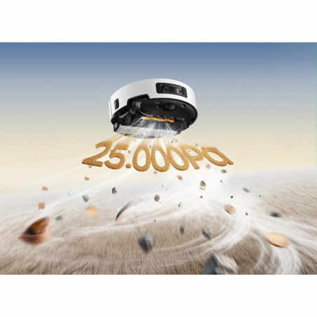 Ρομποτική σκούπα Dreame Aqua 10 Ultra Track RLR81CE-WH, 25.000 Pa, 200 λεπτά, 3,5/4 λίτρα, Στεγνό/υγρό, Κάμερες AI, VersaLift DToF, Αυτόματος καθαρισμός σφουγγαρίστρας στους 100 °C, Λευκό