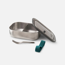 Δοχείο φαγητού Black+Blum BAM-SS-L005, 1 λίτρο, Ορθογώνιο, Κατάλληλο για φούρνο, Χωρίς BPA, Ανοξείδωτο ατσάλι, Μπλε