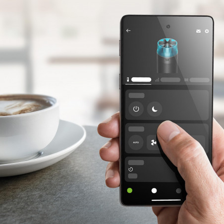 Καθαριστής αέρα Dyson HJ10 HushJet™ Purifier Compact Λευκό/Γκρι 491355-01, 18 τ.μ., 10 ταχύτητες, Hyperdymium™, HEPA, Φωνητικές εντολές, Ταλάντωση, Λευκό/Γκρι