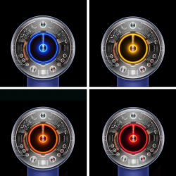 Στεγνωτήρας μαλλιών Dyson Supersonic Nural HD16 RdVe/Gd Straight+Wavy 493117-01, 1600 W, 3 ταχύτητες, 4 θερμοκρασίες, αρνητικά ιόντα, 5 εξαρτήματα, προστασία του τριχωτού της κεφαλής, κόκκινο βελούδο/χρυσό