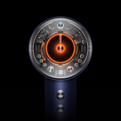 Πιστολάκι μαλλιών Dyson Supersonic Nural HD16 Prussian Blue/Rich Copper Straight+Wavy 122612-01, 1600 W, 3 ταχύτητες, 4 θερμοκρασίες, αρνητικά ιόντα, 5 εξαρτήματα, προστασία του τριχωτού της κεφαλής, Μπλε/χαλκός