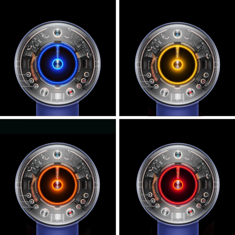 Πιστολάκι μαλλιών Dyson Supersonic Nural HD16 Prussian Blue/Rich Copper Straight+Wavy 122612-01, 1600 W, 3 ταχύτητες, 4 θερμοκρασίες, αρνητικά ιόντα, 5 εξαρτήματα, προστασία του τριχωτού της κεφαλής, Μπλε/χαλκός