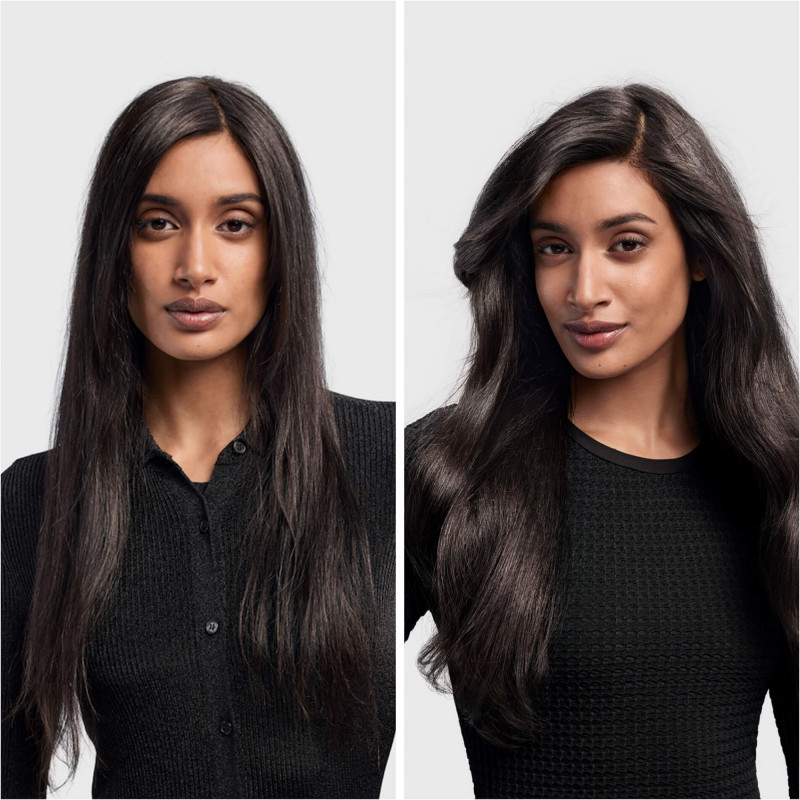 Σίδερο μαλλιών Dyson 596926-01 HS08 Airwrap i.d.™ T1/T2 RdVe/Gd Straight + Wavy, 1300 W, 13,5 l/s, Αυτόματη δημιουργία μπούκλων, Ιονισμός, 3 ταχύτητες, 3 θερμοκρασίες, Bluetooth, Κόκκινο βελούδο/χρυσό