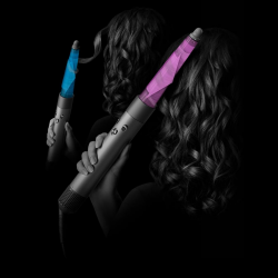 Σίδερο μαλλιών Dyson 596926-01 HS08 Airwrap i.d.™ T1/T2 RdVe/Gd Straight + Wavy, 1300 W, 13,5 l/s, Αυτόματη δημιουργία μπούκλων, Ιονισμός, 3 ταχύτητες, 3 θερμοκρασίες, Bluetooth, Κόκκινο βελούδο/χρυσό