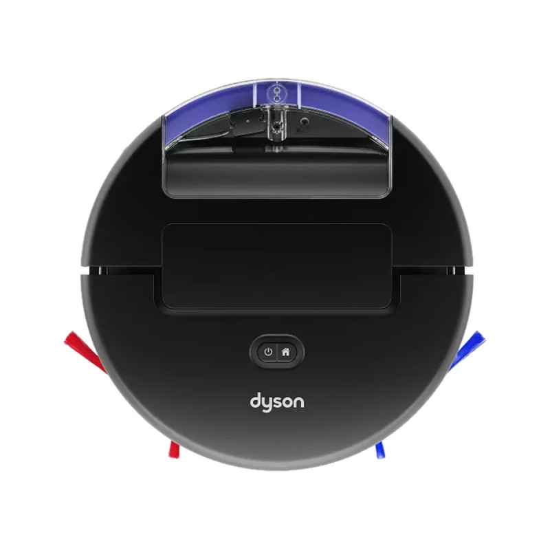 Ρομποτική σκούπα Dyson Spot+Scrub Ai 586183-01, 18.000 Pa, 3 λίτρα, Στεγνό/υγρό, Αναγνώριση λεκέδων, Αυτόματη βάση φόρτισης, Μαύρο/Μπλε