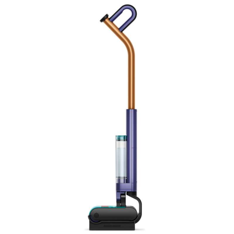Σκούπα για υγρό καθαρισμό Dyson Clean+Wash Hygiene 432030-01, 530/760 ml, 45 λεπτά, 350 m², 4 λειτουργίες, Αυτοκινούμενη, Στέγνωμα κυλίνδρου, Μπλε του Προύσου/Χαλκό