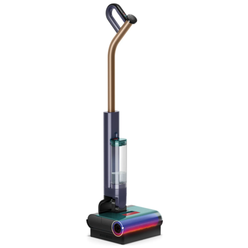 Σκούπα για υγρό καθαρισμό Dyson Clean+Wash Hygiene 432030-01, 530/760 ml, 45 λεπτά, 350 m², 4 λειτουργίες, Αυτοκινούμενη, Στέγνωμα κυλίνδρου, Μπλε του Προύσου/Χαλκό