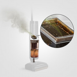 Σκούπα για υγρό καθαρισμό Dyson Clean+Wash Hygiene 432030-01, 530/760 ml, 45 λεπτά, 350 m², 4 λειτουργίες, Αυτοκινούμενη, Στέγνωμα κυλίνδρου, Μπλε του Προύσου/Χαλκό