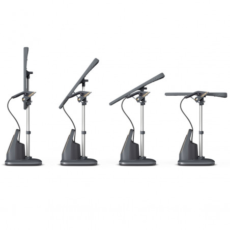 Συσκευή κάθετου σιδερώματος με ατμό Philips All-in-one 8500 AIS8540/80, 2200 W, 1,2 λίτρα, 6 bar, 90 g/min, 2 ρυθμίσεις, OptimalTEMP, ρυθμιζόμενη σιδερώστρα, σκούρο γκρι/χρυσό