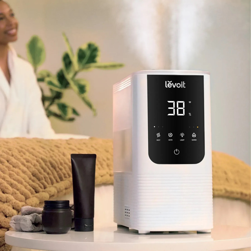Υγραντήρας Levoit OasisMist 450S LUH-O451S-WEU, 40 τ.μ., 280 W, 4,5 λίτρα, Αρωματοθεραπεία, Αυτονομία 45 ωρών, Λευκό