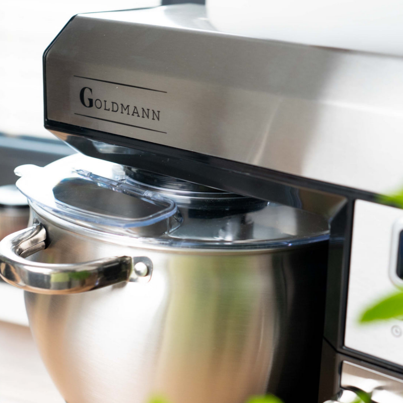 Μίξερ Goldmann GM-1115BD, 2200 W, 8,5 λίτρα, 6 ταχύτητες + λειτουργία παλμού, χρονοδιακόπτης, ανοξείδωτο δοχείο, LED, ανοξείδωτο