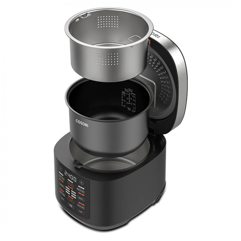 Πολυκουζινάκι αργού μαγειρέματος Cosori CRC-R501-KEU, 970 W, 5 λίτρα, 17 προγράμματα, χρονοδιακόπτης, καθυστέρηση έναρξης, μαύρο