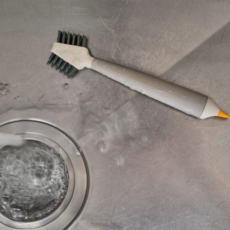 Βούρτσα καθαρισμού πλακιδίων Joseph Joseph CleanTech™ 6500021, 18x5x3 εκ., 2 είδη ινών, Μπεζ