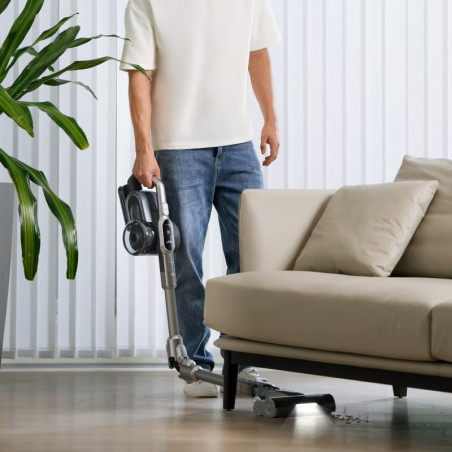 Κάθετη ηλεκτρική σκούπα Jimmy H11 Pro, 600 W, 260 AW, 0,6 λίτρα, Αισθητήρας σκόνης, Πτυσσόμενη, Αυτονομία 90 λεπτών, Οθόνη LED, Μαύρο/Γκρι