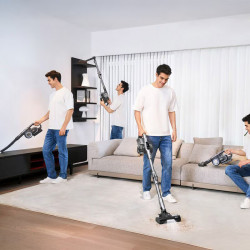 Κάθετη ηλεκτρική σκούπα Jimmy H11 Pro, 600 W, 260 AW, 0,6 λίτρα, Αισθητήρας σκόνης, Πτυσσόμενη, Αυτονομία 90 λεπτών, Οθόνη LED, Μαύρο/Γκρι